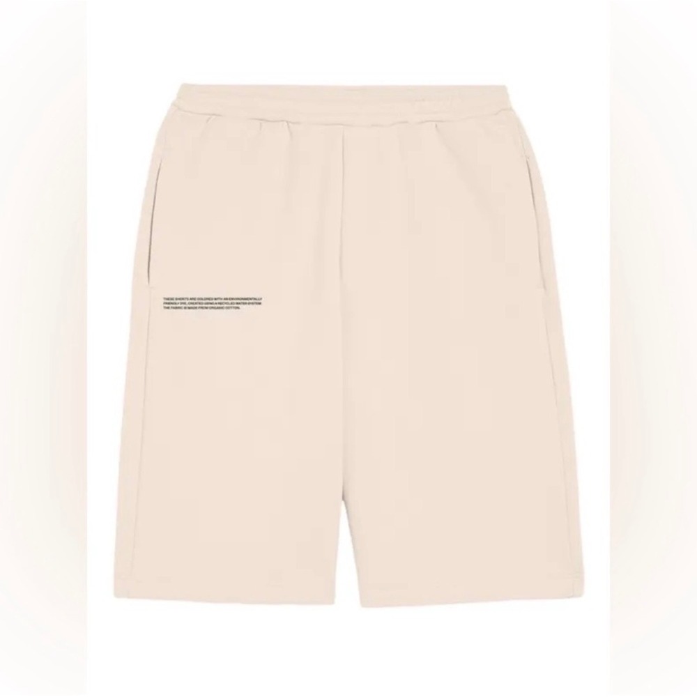 PANGAIA 365 Organic Cotton Sweat Shorts Neutral Beige Size XS
